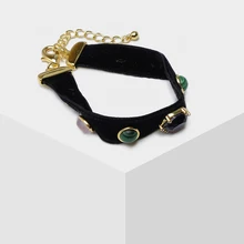 Если вы ищете достойный бутик Винтаж черный бархат Браслеты