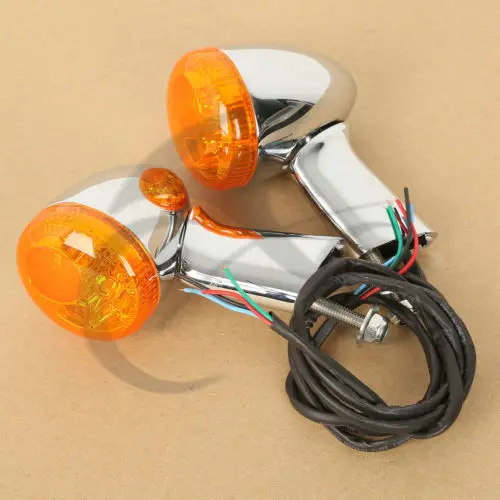  Motorcycle Rear Turn Signals Indicators LED Lights For Harley Sportster 883 Iron XL1200 1992-UP Tur - 32961346159