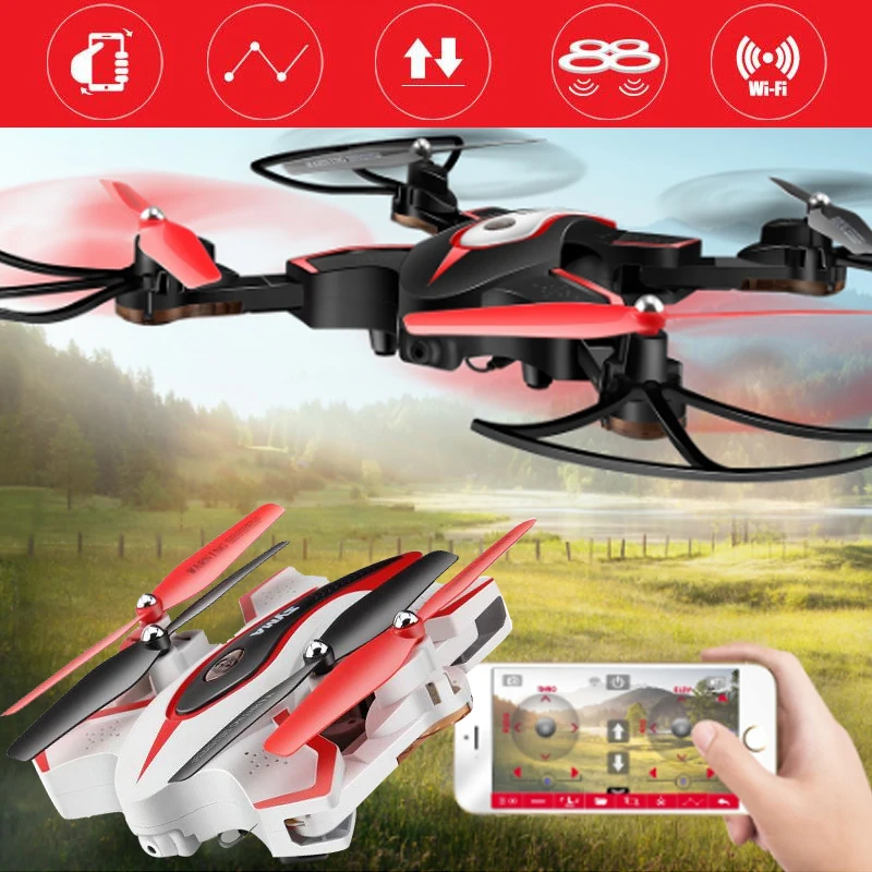 

X56W High Performance Drone Speed Adjustable 0.3MP WiFi LED Lighting APP Remote UAV Quadcopter Altitude Hold SYMA