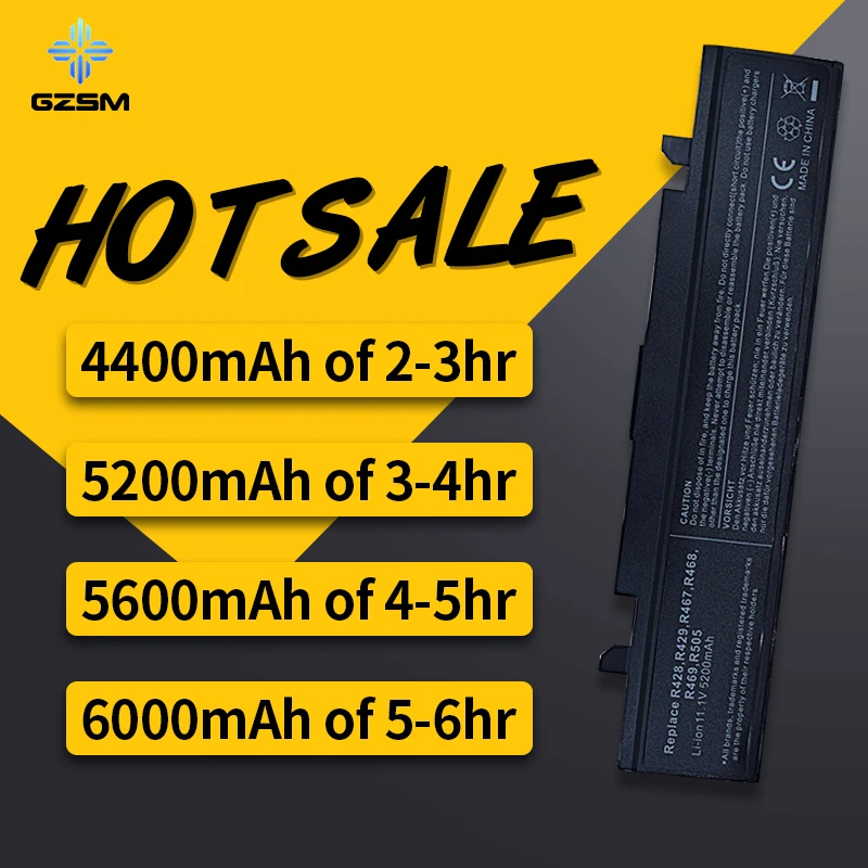 HSW Аккумулятор для ноутбука SamSung AA PB9NC6B PB9NS6B PB9NC6W R468 R458 R505 RV410 RV509 R530 r580 R528|battery for samsung