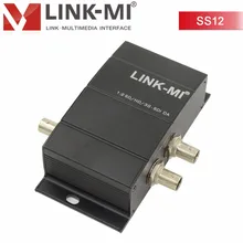 LINK-MI LM-SS12 SD/HD-SDI/3G-SDI 1x2 сигнал сплиттера повторитель усилитель распределения больше 300 м 400 м SDI 1 дюйм 2out конвертер 1080p