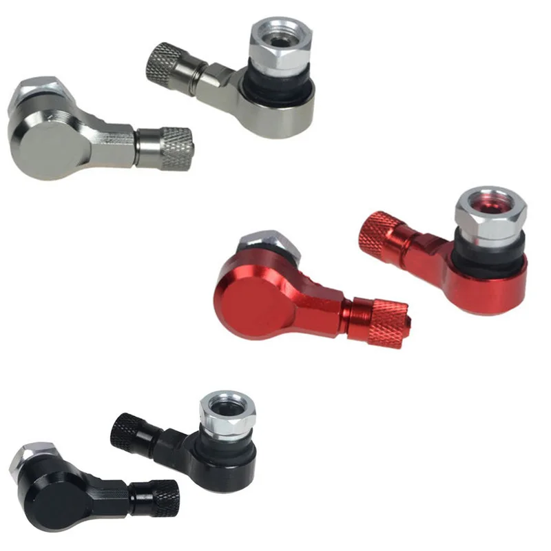 1pcs 90 degree CNC Black Motorcycle Valve Stems Tire 10mm 11.3mm Rim
