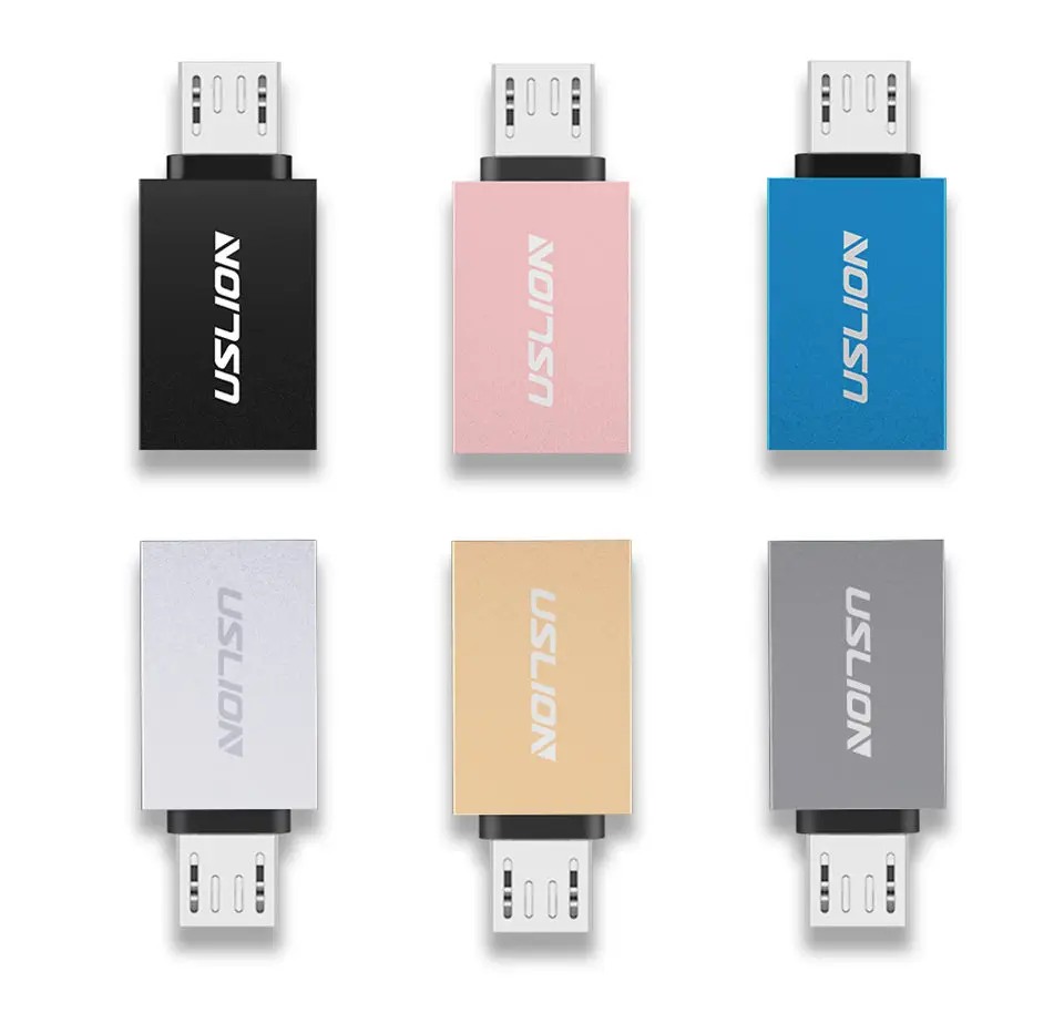 USLION OTG Micro USB адаптер OTG Micro USB к USB 3,0 конвертер кабель для передачи данных для телефона Android Мини адаптер для samsung Xiaomi