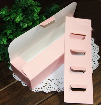 

21.4x6.8x4.1cm pink Macaron cake box NEW brief elegent macaron moon cake biscuit box 50pcs.Lot