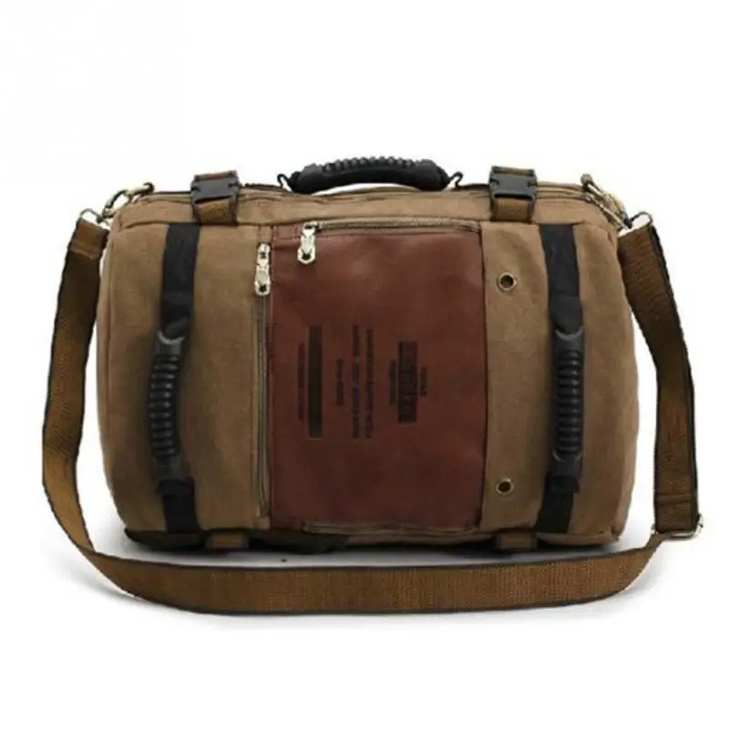 

2017 Vintage Backpack Men Vintage Backpacks Zip Up Canvas Solid Bag Vertical Boy Backpack Knapsack Rucksack Shoulder Laptop Bag
