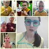 Créatif drôle en plastique souple paille pour enfants fête d'anniversaire jouets Fun lunettes Flexible jouets à boire enfants bébé fête jouets cadeaux ► Photo 2/6
