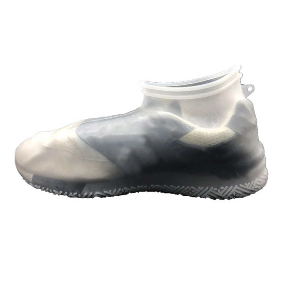 New 1 Pair Reusable Shoes Cover Non-slip Waterproof Silicone Shoes Protectors Gray Blue Elastic Shoes Cover Shoes Accessories