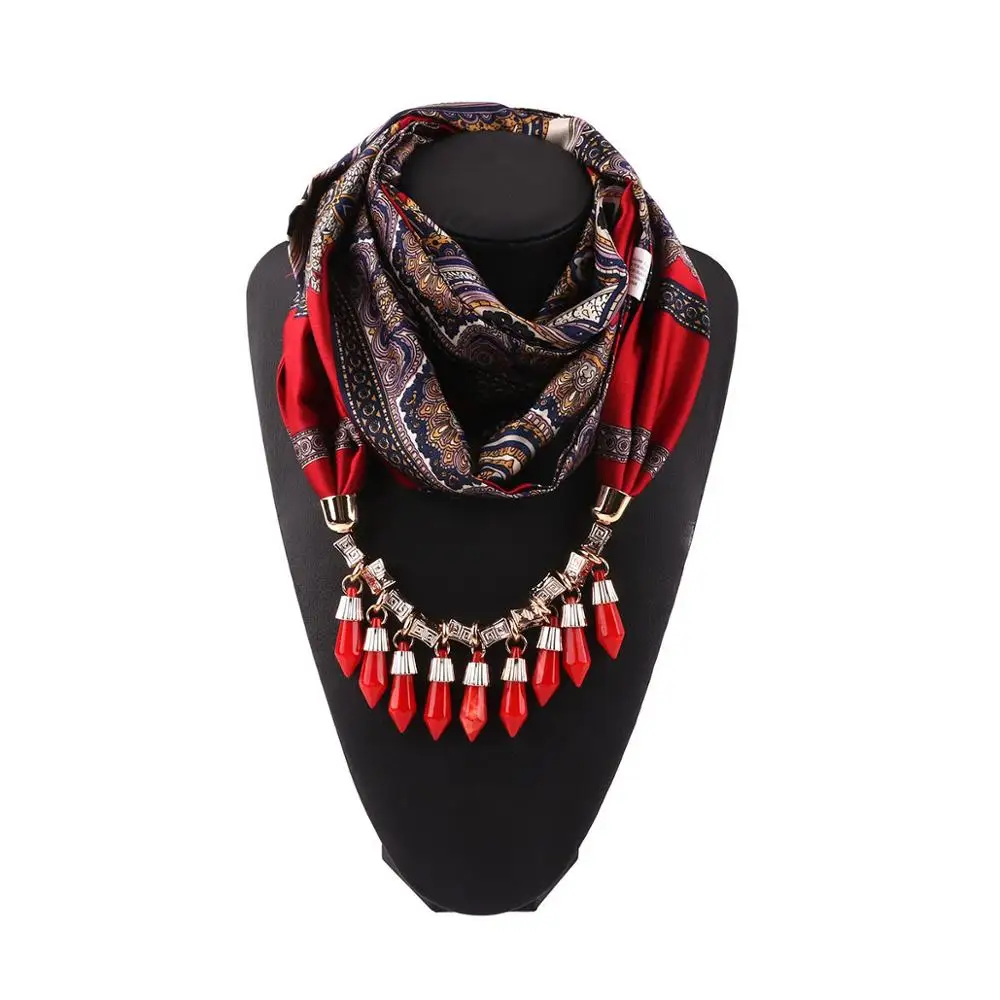 Мульти-стиль массивные ювелирные изделия в виде ракушки и цепи кулон, ожерелье, шарф для женщин шейный платок для женщин - Цвет: 21