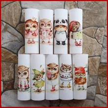 9 шт. 15*15 см сова ткань животное холст для рукоделия «сделай сам» Лоскутная работа ткань цифровая печатная Ткань Домашний текстиль Совы ткани для шитья D30