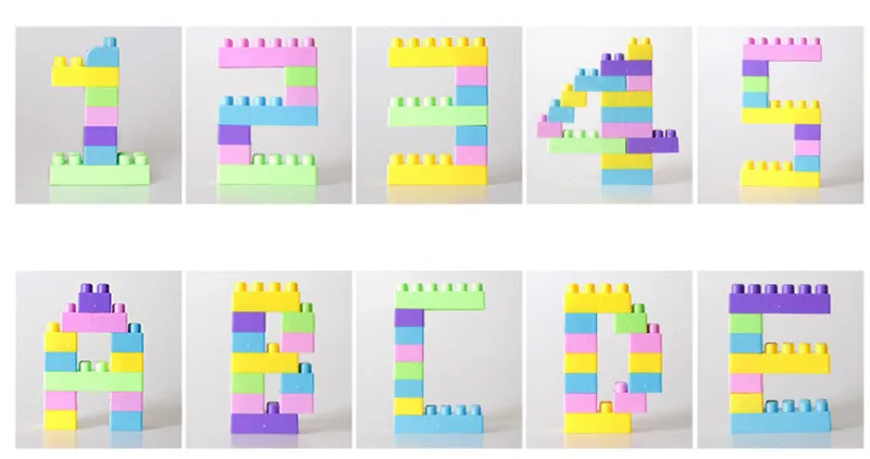 90 шт. большие строительные блоки большие Кирпичи DIY различные модели раннего образования игрушки для детей подарок на день рождения
