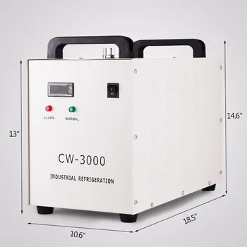 

60Hz CW-3000 INDUSTRIAL WATER CHILLER 60W/80W CO2 GLASS LASER ENGRAVING