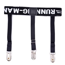 Взрывные модели нейлоновый жаккард черные зажимы для рубашки металлический зажим стиль SCJ-MAN высокого качества пояс для подтяжек Регулируемый досуг