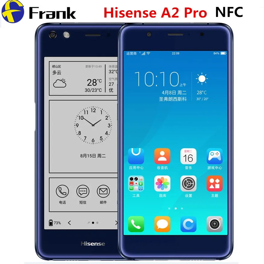 Оригинальный Hisense S9/A2 Pro Телефон с двойным экраном смартфон NFC 4G LTE двумя экранами