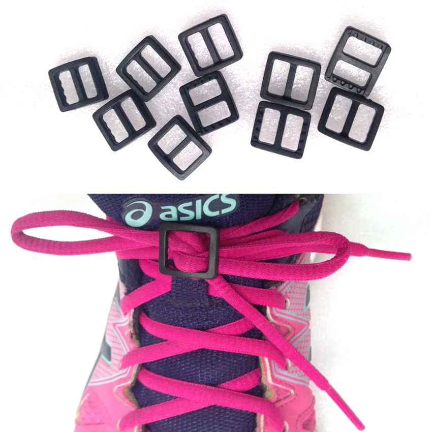 

10 Pcs Shoelace Fixing Tightening Buckles Mini Lightweight Sports Marathon Triathlon Running Basketball Football Outdoor Clips