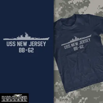 

2019 Hot sale US Navy Ship USS New Jersey (BB-62) Iowa Class Battleship NEW T-shirt