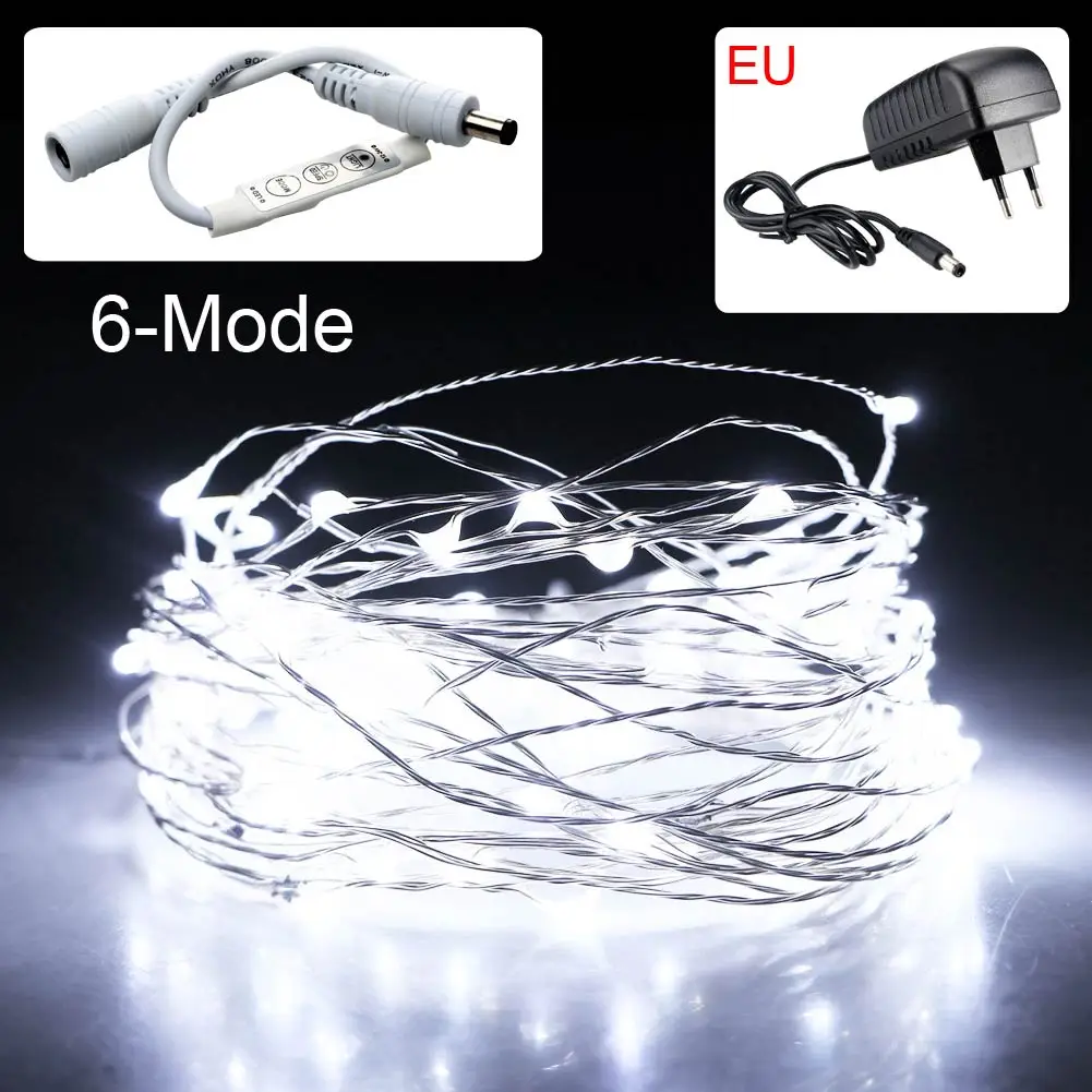 New 10M LED String lights with Dimming Controller Waterproof Holiday lighting For Fairy Christmas Tree Wedding Party Decoration