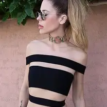 Новинка года; качественные топы для девочек; цвет черный, белый, красный, оливковый, ярко-розовый, серый; синяя повязка; укороченные топы;