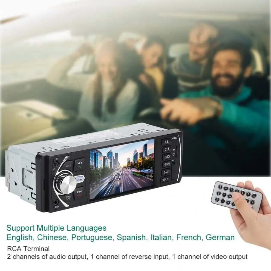 

Car Stereo 1 Din Touch Screen Audio FM Radio Bluetooth Car Player Multiple Languages with Remote Control Touch Screen Car Playe