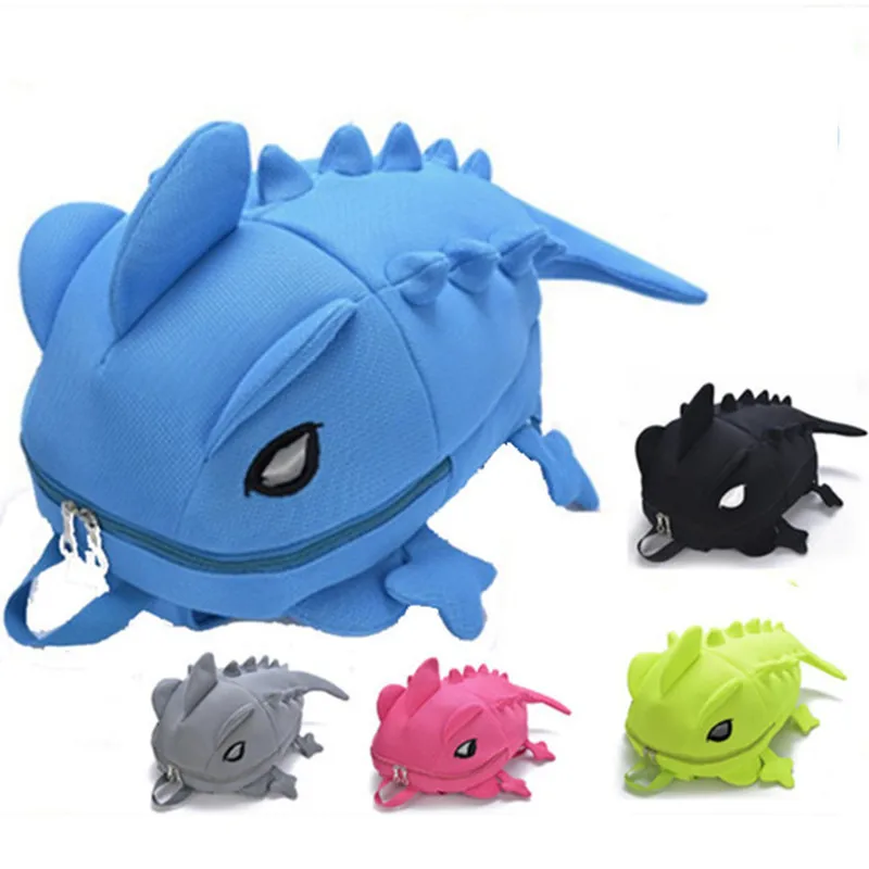 

2019 Creative Chameleon Personality Child Cartoon School Backpack Cute Dinosaur Monster Backpack Student