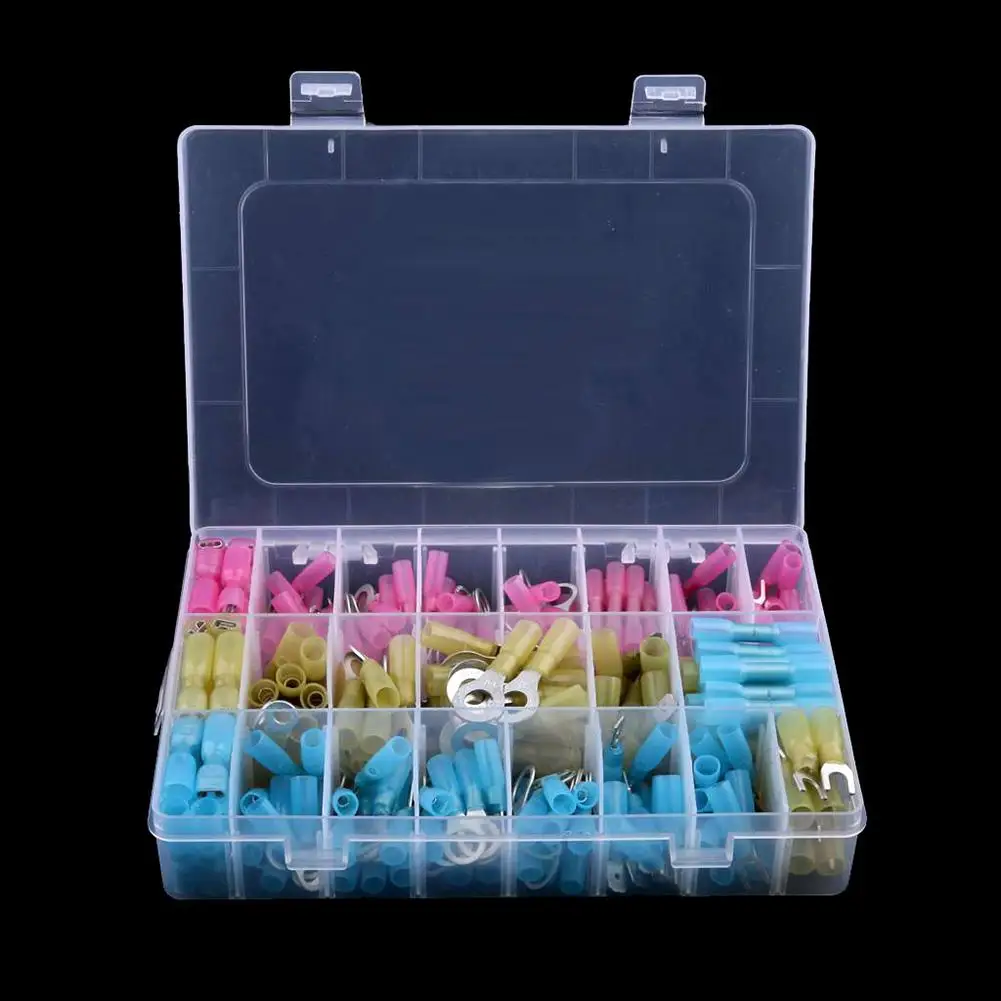 

240Pcs 12-10 16-14 22-18 Ga Heat Shrink Wire Connectors Crimp Terminals Kit