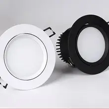 Светодиодный потолочный светильник COB даунлайт с регулируемой яркостью ac110-240V 5w 7w 9W 12W утопленный светодиодный точечный потолочный светильник лампы Освещение в помещении