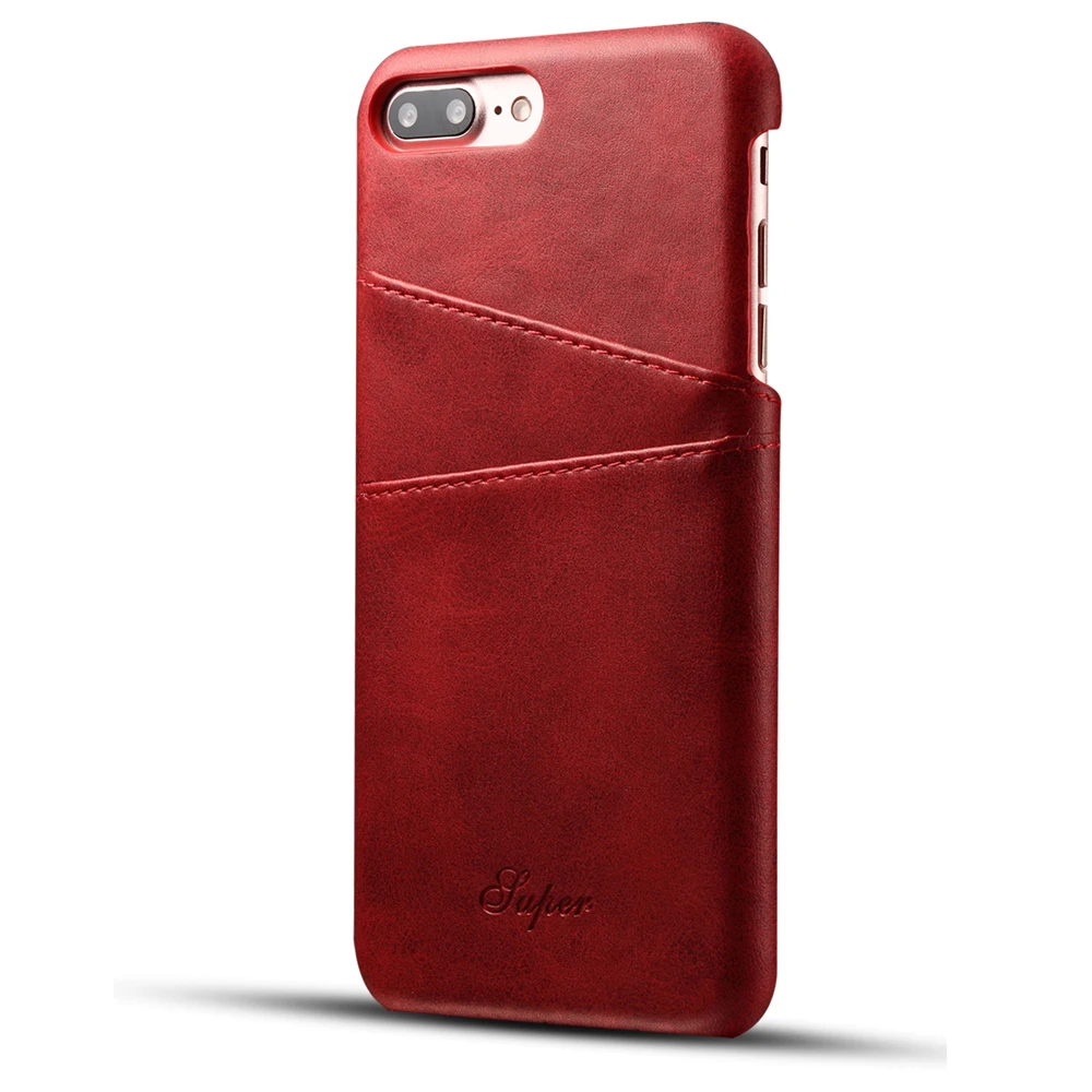 Новинка роскошный кожаный чехол для iPhone 8/8Plus Apple 7/7Plus задняя крышка модный