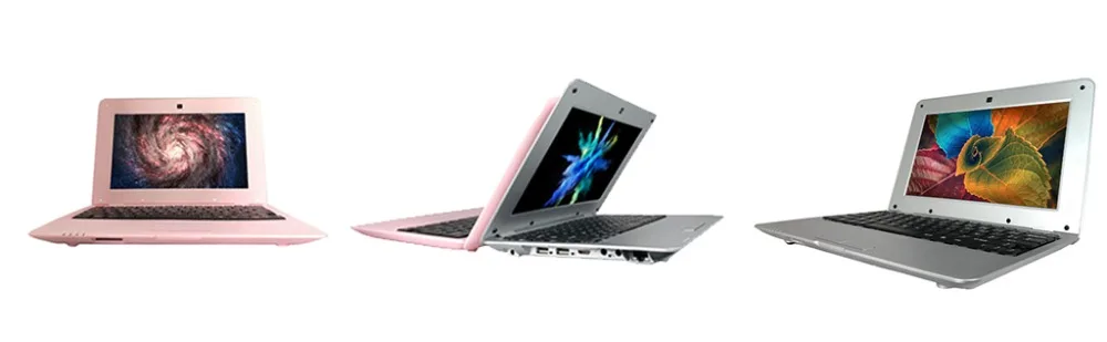 Mini Netbook 10 inch android laptop tablet with S500 Quad core 2GB RAM 16GB Storage wifi laptops with 1.5GHZ Blue pink color