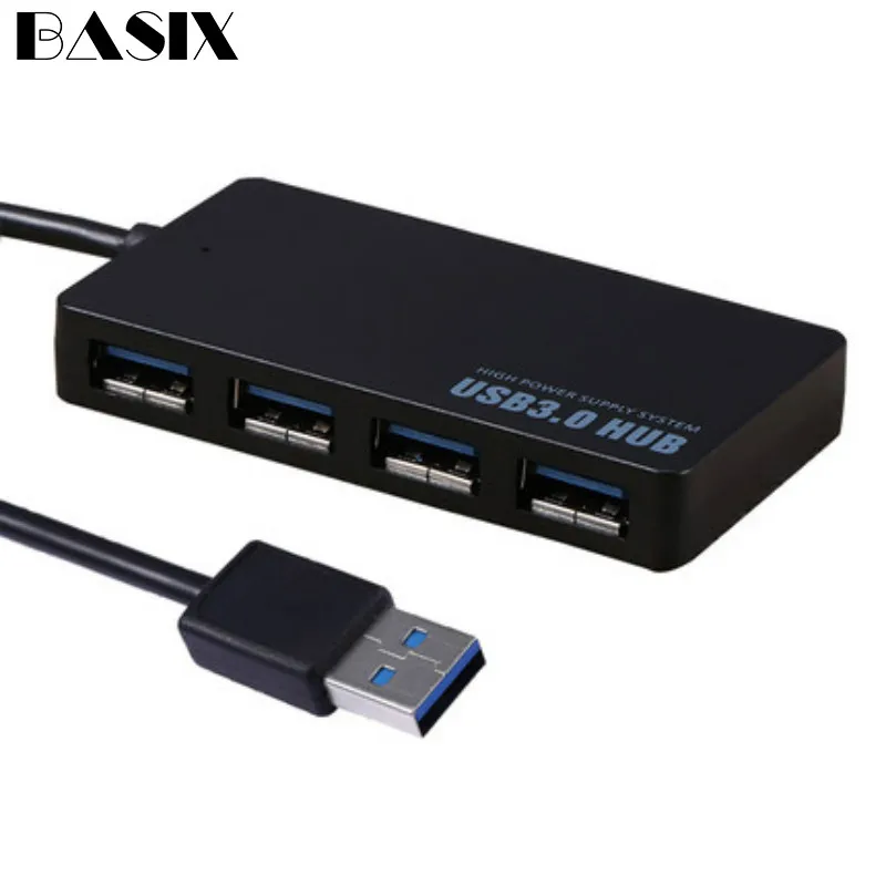 

BASIX Usb Hub 3.0 Multi USB 3.0 Hub 4 Port Adapter 5gbps Usb Splitter with power port for MacBook pro Computer Laptop