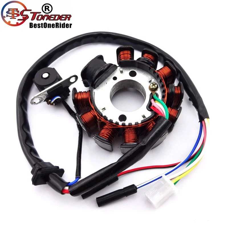 Подвесной статор зажигания STONEDER 11 полюсов магнитный ротор для двигателя GY6 125cc 150cc