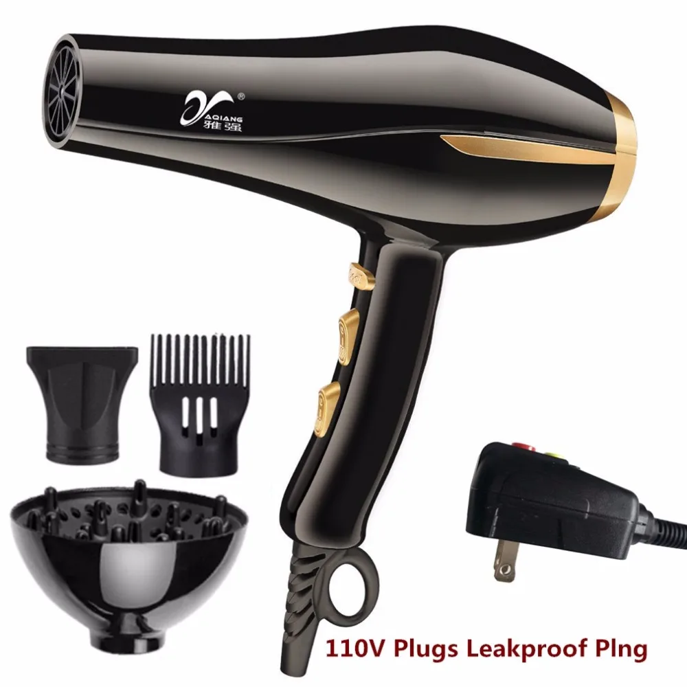 

YAQIANG 3000W Hair Dryer Lonized Water Ceramic Ionic Fast Styling Blow Dryer Long Life AC Motor Salon&Home Use