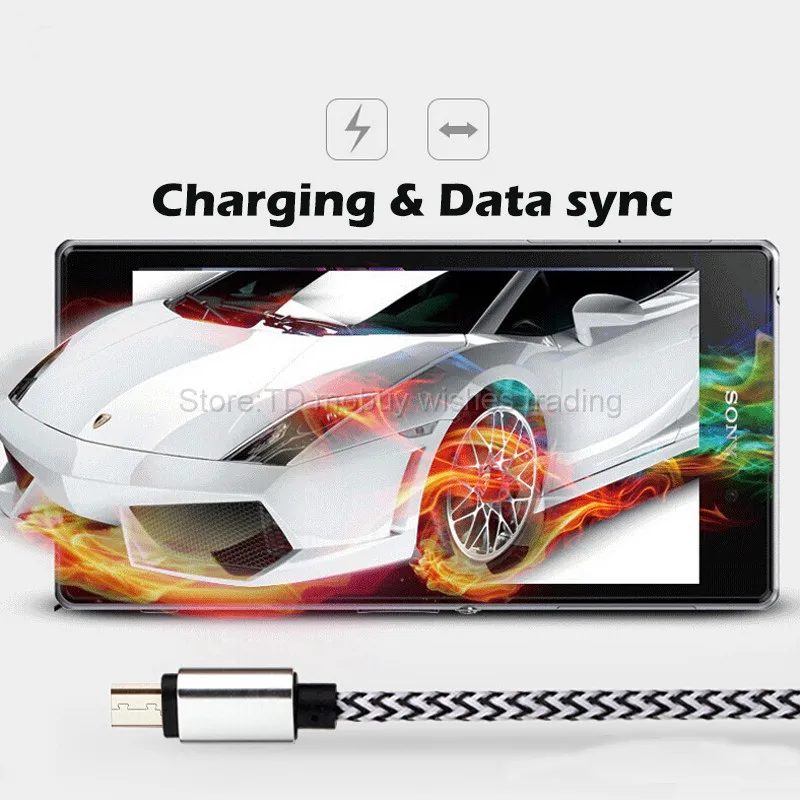 Micro-USB-Cable-0-25m-1m-2m-Short-Nylon-Braided-Cord-USB-Sync-Charging-Cables-for (5)