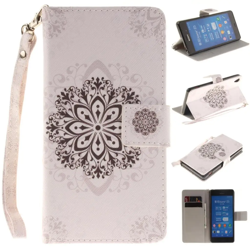 Флип чехол для Sony Xperia Z3 Z 3 двойной телефона кожаный SonyZ3 D6603 6603 D6633 6633 6616 силиконовый