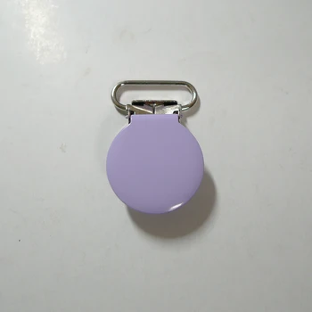 

25pcs 20mm 3/4" #32 LAVENDER Round Pacifier Clips