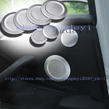 

For BMW X1 F48 16-17 6pcs Stainless Interior Door Speaker Decoration Cover Trim