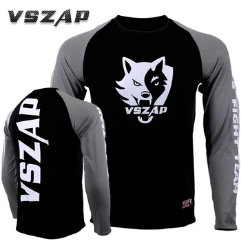 

VSZAP PRO Bodybuilding long sleeve T-shirt MMA fight MMA fight game enter Thai boxing running sanda muscle.
