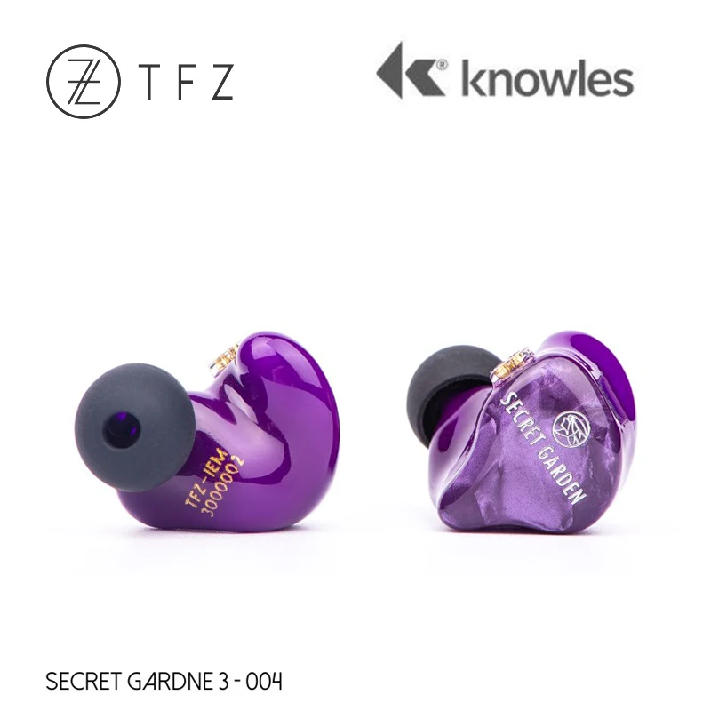 TFZ SECRET GARDEN 3 3*Knowles Dynamic+ Balanced Armature Hybrid driver In-ear earphone Adjusting impedance - Цвет: Purple