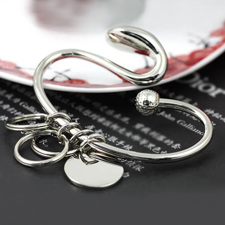 

swan keychain cute key ring for women golf keychain key holder high quality portachiavi llaveros Christmas gifts