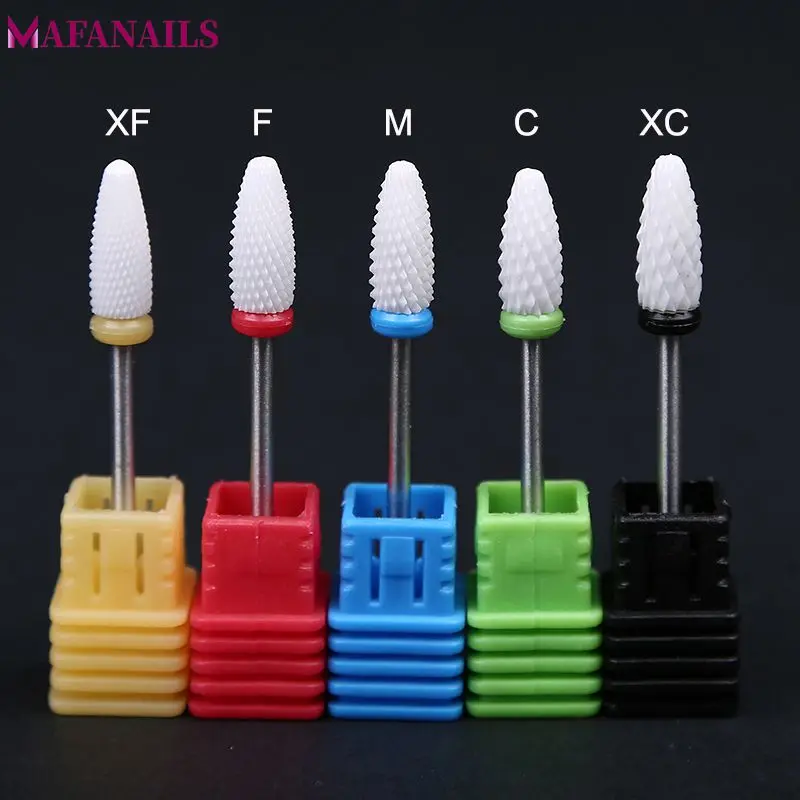 

1pc Ceramic Nail Drill Bit Rotate Burr Milling Nail Cutter Bits For Manicure Pedicure Tool Electric Nail Drill Accessories TH08#