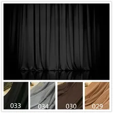 Синтетическая шелковая атласная ткань для свадьбы, дня рождения, сцены, украшения из органзы, ткань для занавесок, подкладочная ткань, черный, серый, коричневый цвет