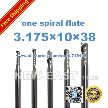 

3.175*10*38 one flute wood millinging cutter, hot sale solid carbide cnc router spiral bits for MDF cutting #a23Ad123