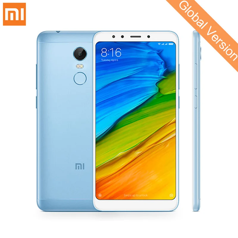 Глобальная версия Xiaomi Redmi 5 плюс 3 ГБ Оперативная память 32 Встроенная мобильных