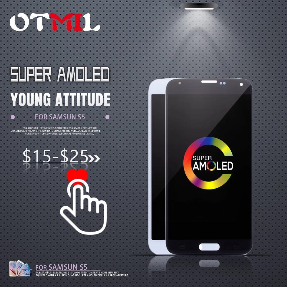 

OTMIL 5.1"AMOLED For SAMSUNG Galaxy S5 NEO LCD Touch Screen Digitizer G903F LCD For SAMSUNG S5 NEO Display #1