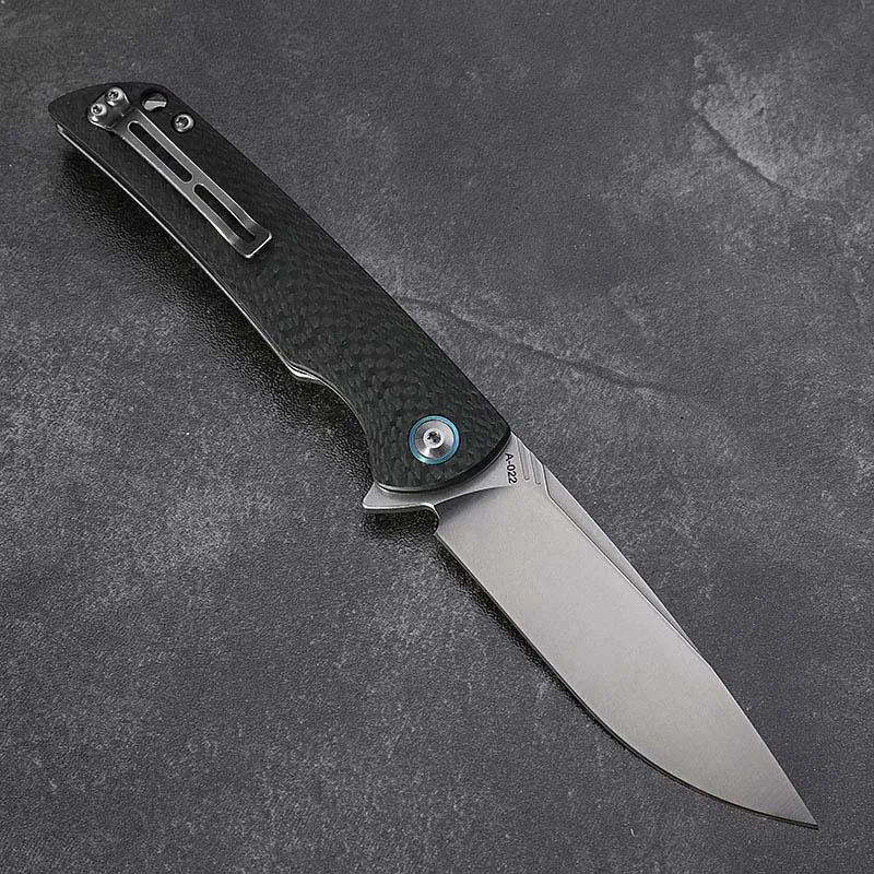 CH genuine original VG10 folding knife carbon fiber handle ball bearing pocket camping self-defense rescue walking hunting tool - Color: Satin Finish