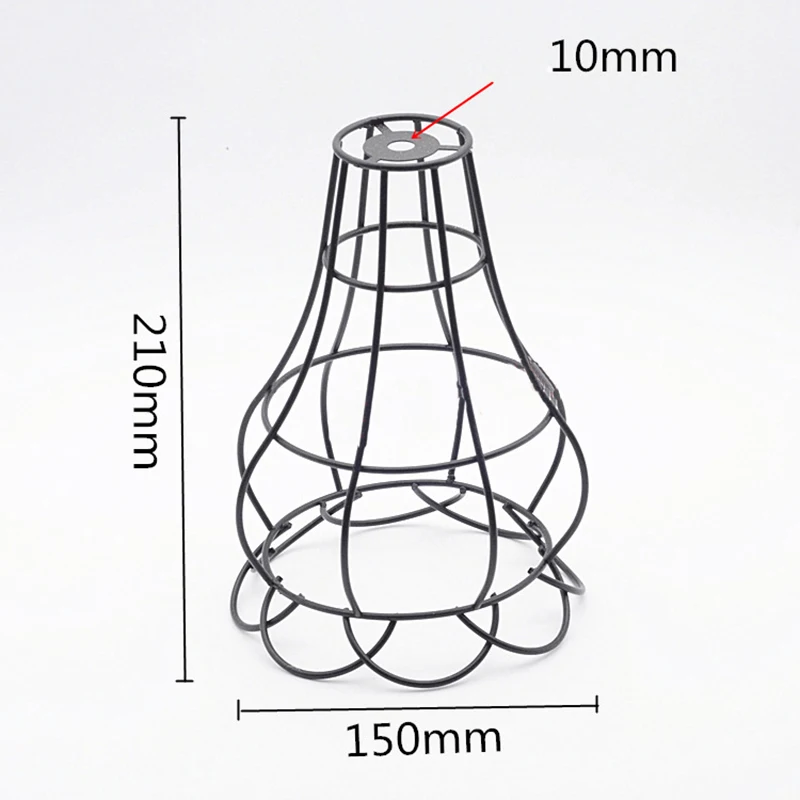 Винтажный промышленный подвесной светильник в металлической клетке с проволочной рамой, потолочный светильник в стиле лофт, абажур G