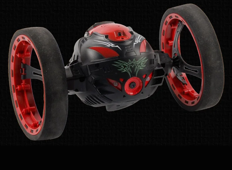 2,4 г RC Bounce автомобиль с прыжком светодиодный свет музыка автоматическая балансировка вертикальной прогулки дистанционное управление робот автомобиль игрушки подарки для детей