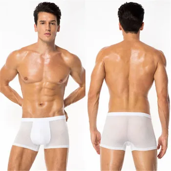 

Male Panties Cotton Men Underwear Mesh Boxers Breathable Man Boxer Solid Underpants Comfortable Brand Shorts Men Underwear