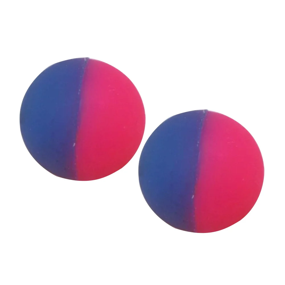

2 Pcs Bouncy Ball Luminous Double Color Matte Bouncing Ball Glow Intelligent Unisex Kids Children Outdoor Healthy Sports Toy 1
