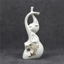 Фарфоровый слон отец и ребенок Статуэтка декоративная керамика инновации ремесло орнамент подарок для отца, матери и дня рождения