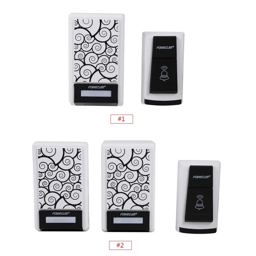 Wireless doorbell home security waterproof doorbell 36 songs are optional, 1 drag 1 / 1 drag 2 package optional Wireless doorbell home security waterproof doorbell 36 songs are optional, 1 drag 1 / 1 drag 2 package optional