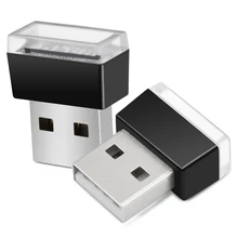 1 шт. автомобильный-Стайлинг USB атмосферный светодиодный светильник автомобильные аксессуары для Ford Focus 2 3 4 Mondeo Fusion Kuga Ecosport Fiesta Falcon EDGE